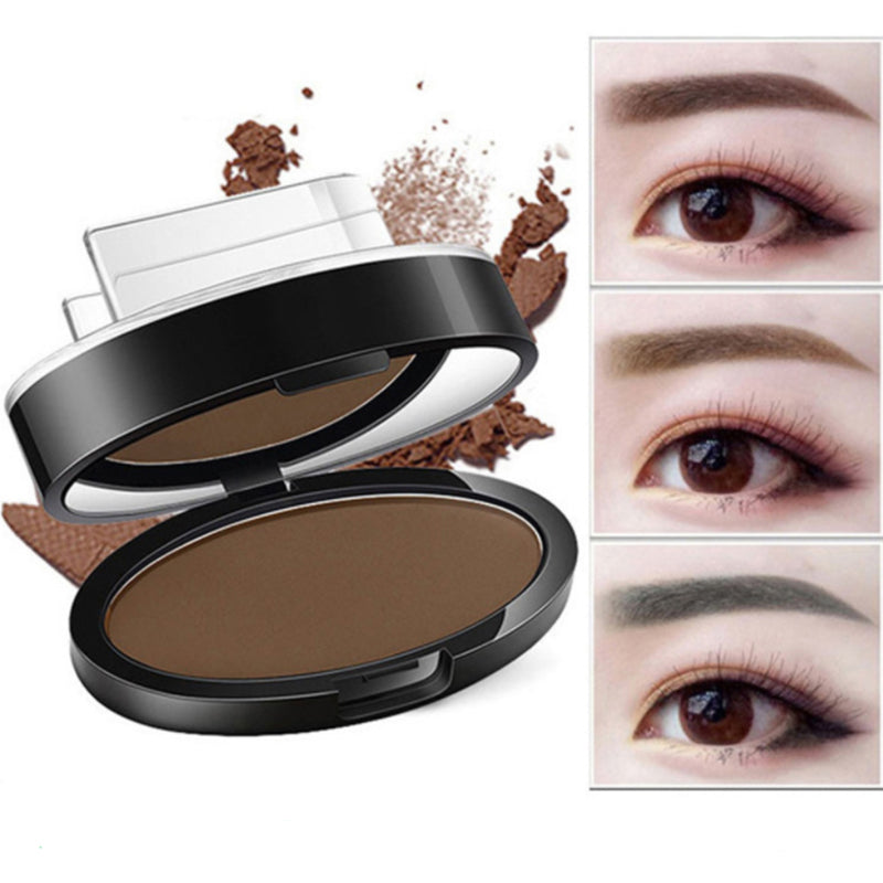 Waterproof Eyebrow Stamp Kit | Perfect Natural Brows in Seconds | Smudge-Proof Brow Powder & Stencil Set