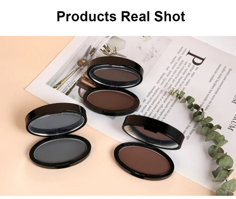 Waterproof Eyebrow Stamp Kit | Perfect Natural Brows in Seconds | Smudge-Proof Brow Powder & Stencil Set
